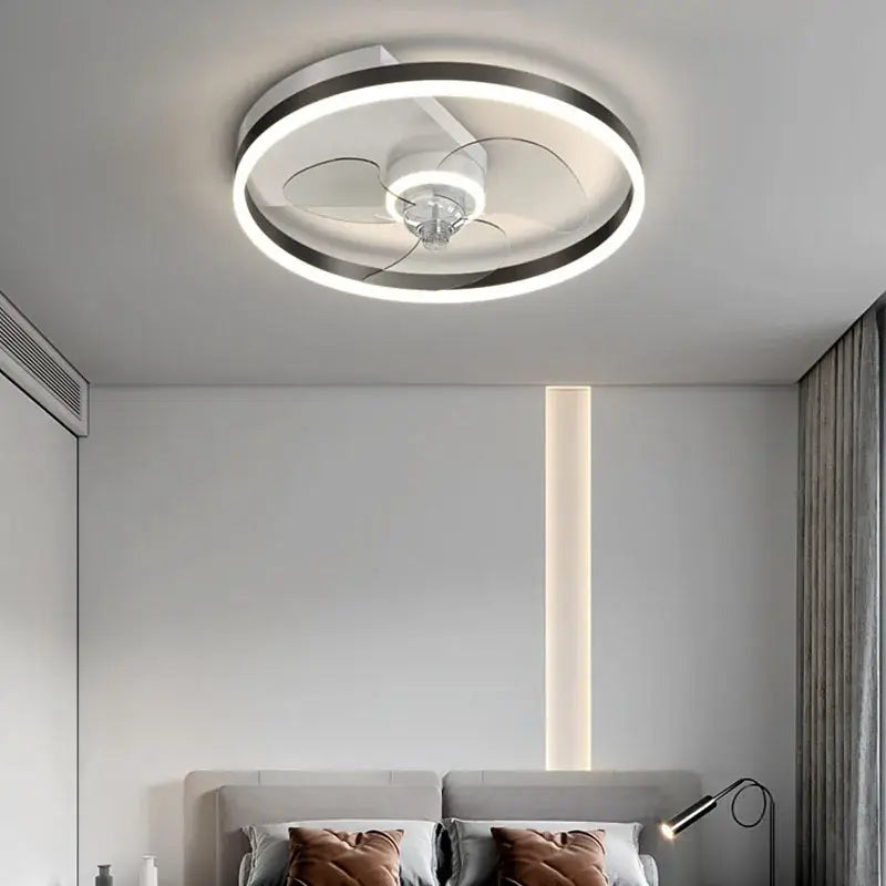 DecorBites™ Ceiling Fan Light with Invisible Blades, Remote Control, Modern Design, Silent Operation