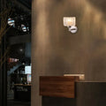 DecorBites™ Modern Chrome Wall Sconce Light with Crystal Rod Shade - 1-Light Hallway Wall Mount