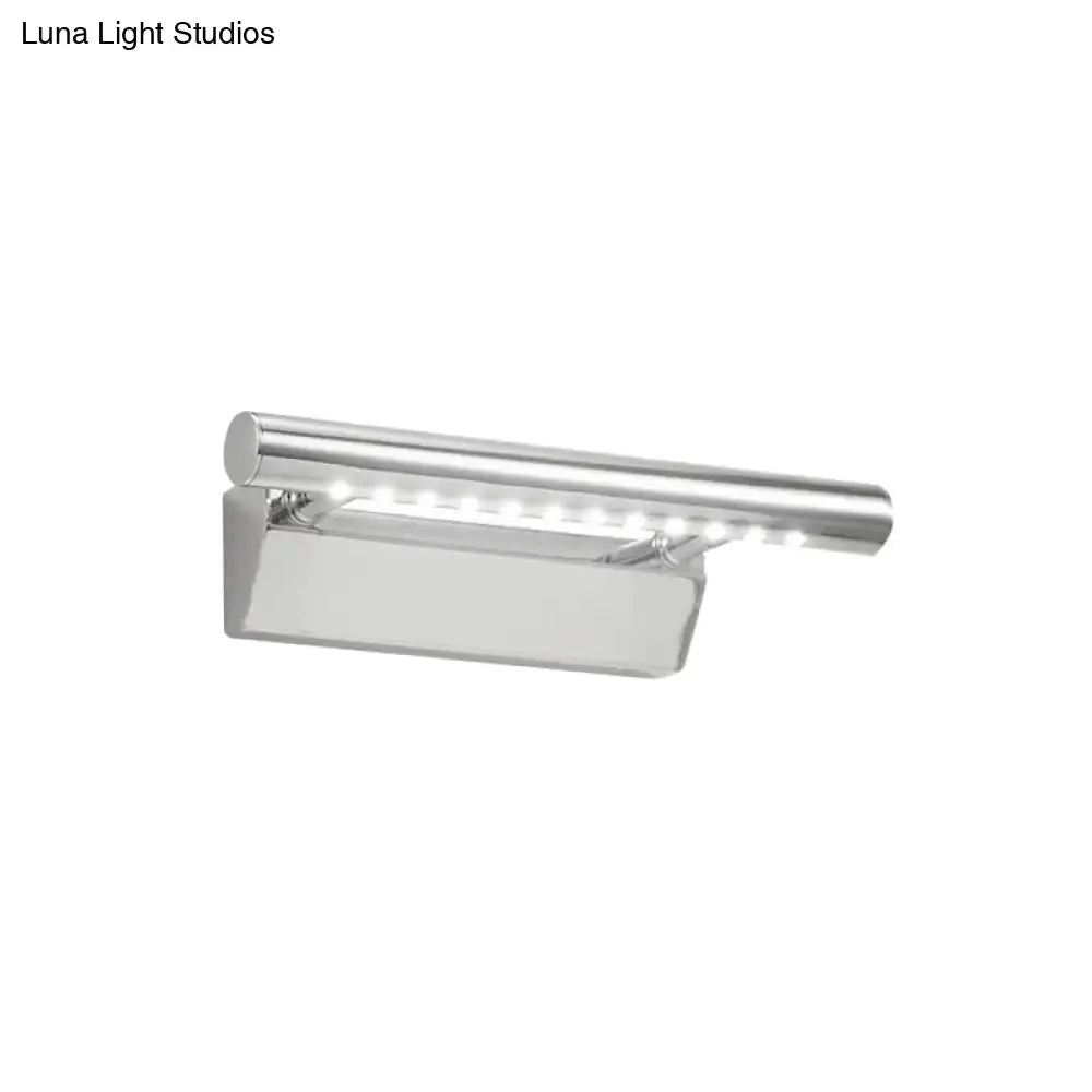 Modern chrome led vanity light bathroom sconce warm white light