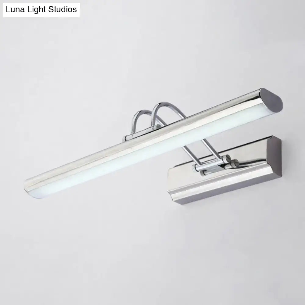 Modern chrome led vanity mirror light – bathroom wall fixture