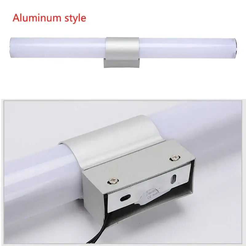 Modern chrome led wall light mirror bathroom sconce warm white