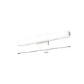 Modern chrome led wall sconce – vanity warm white light