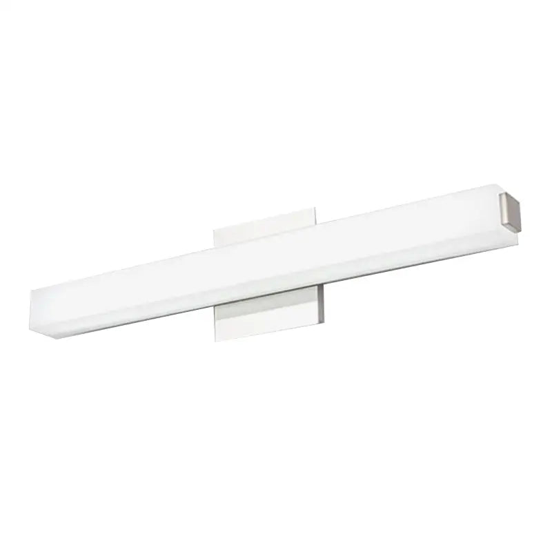 Modern chrome led wall sconce – vanity warm white light