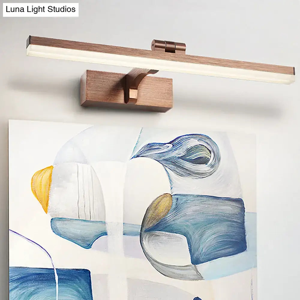 DecorBites™ Swingable Minimalistic LED Vanity Wall Light: Aluminum Linear Fixture