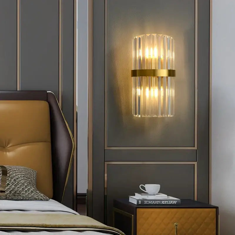 DecorBites™ Crystal LED Wall Sconce Light for Bedroom and Corridor