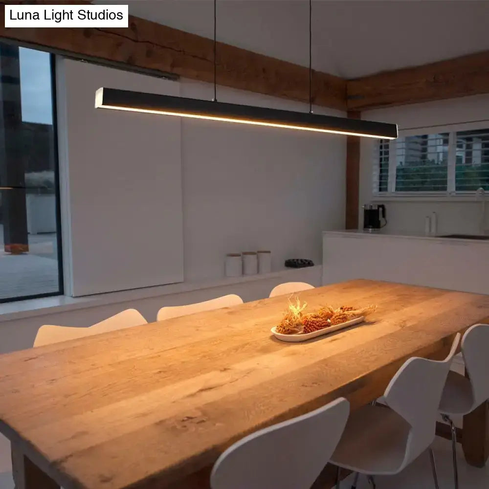 Modern gold minimalist led suspension lamp dining room light fixture