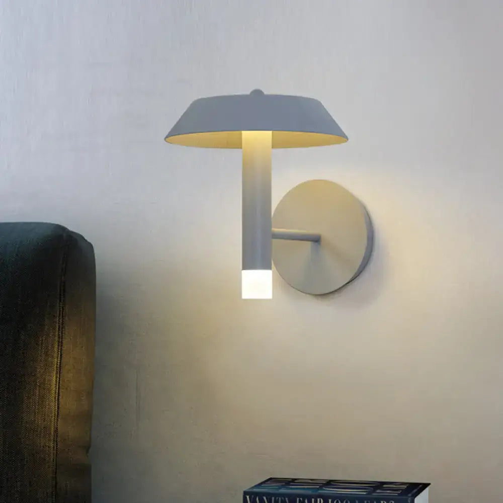 Modern gray & white wall sconce bedroom led light type