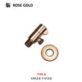 Modern multi finish decorbites brass triangle valve bathroom faucet