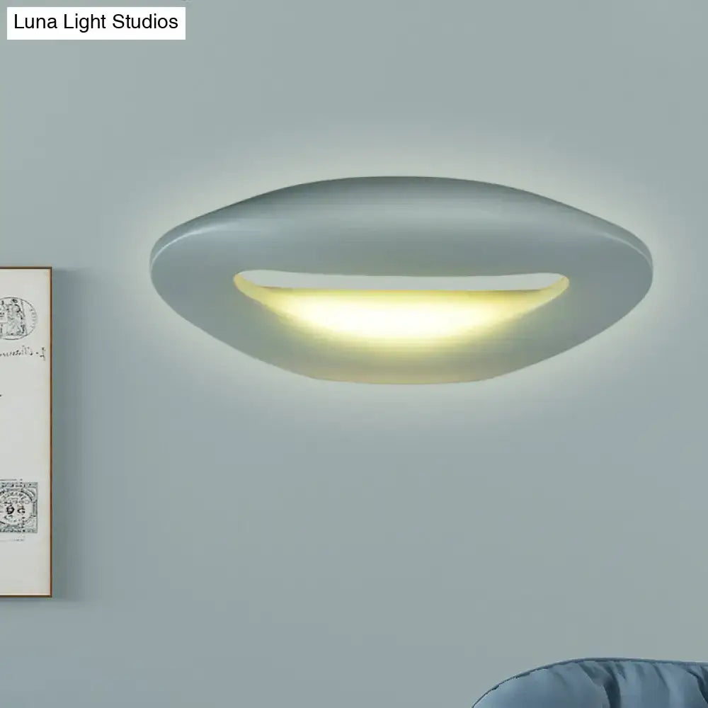 DecorBites™ Modern Smiling Face LED Wall Lamp for Corridors - Black/White
