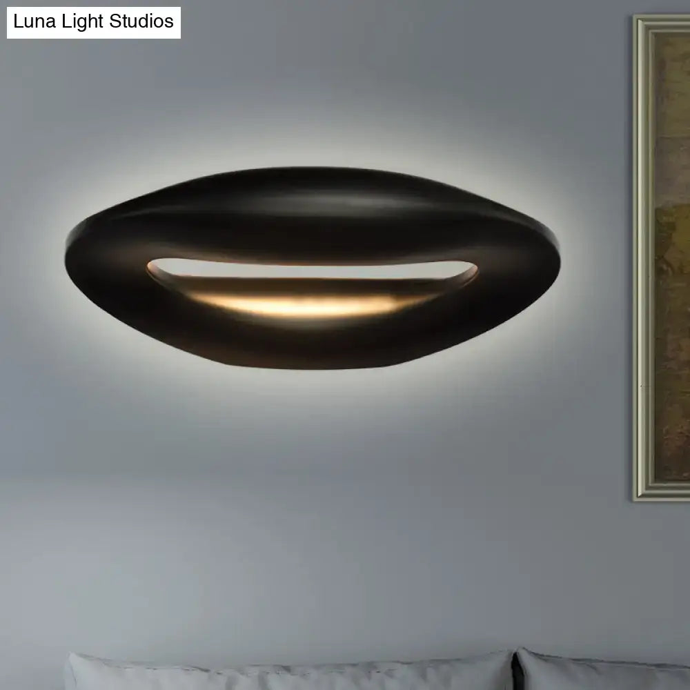 DecorBites™ Modern Smiling Face LED Wall Lamp for Corridors - Black/White