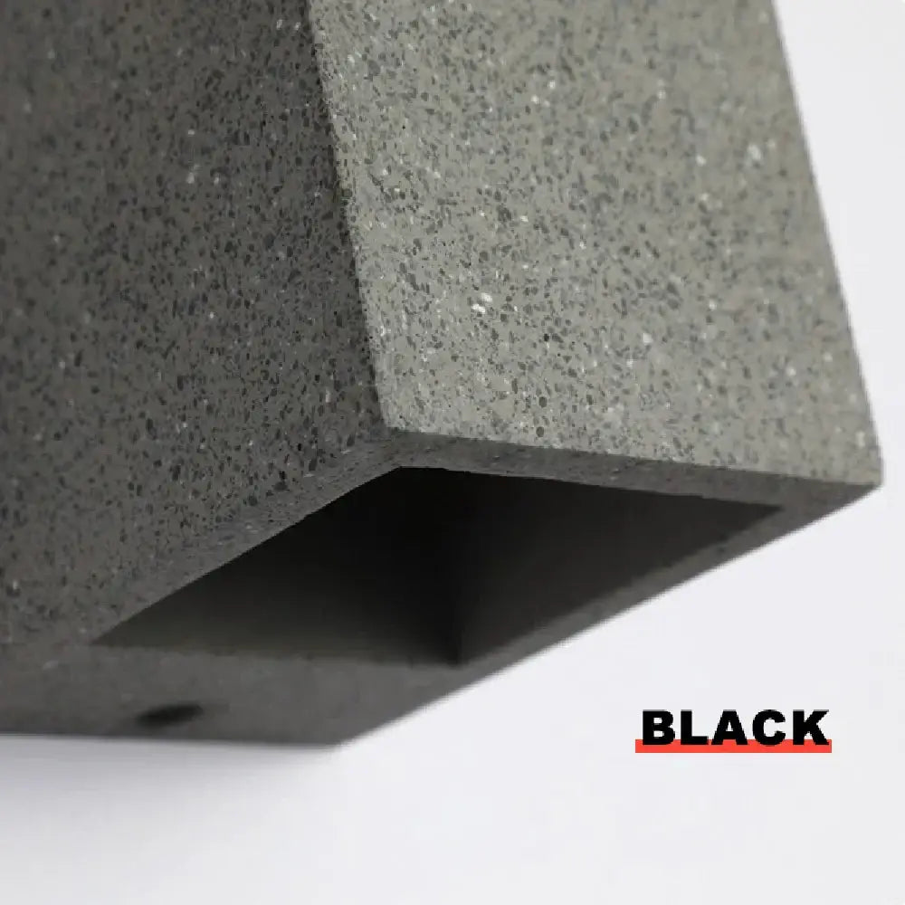Modern square gray cement wall lamp kitchen concrete sconce