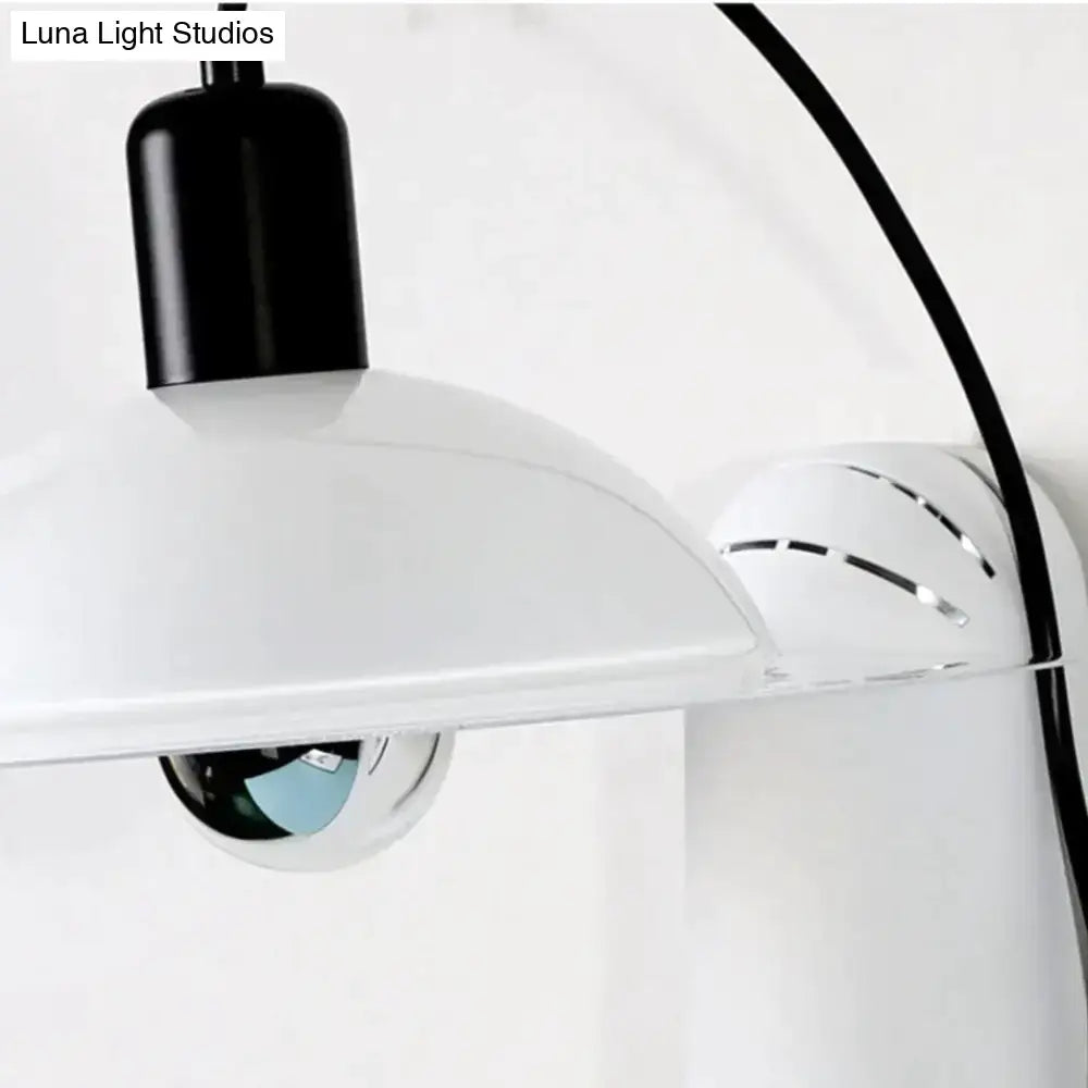 Modern white adjustable wall sconce bedroom reading lamp