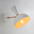 Modern white & copper rotating node dome sconce bedroom light