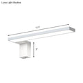 Modern white rectangular led wall lamp – bedroom warm white light