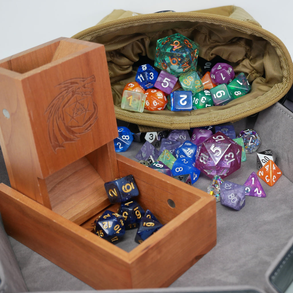 Mystery Liquid Bundle - 9 Dice Sets + 1 RPG Accessory