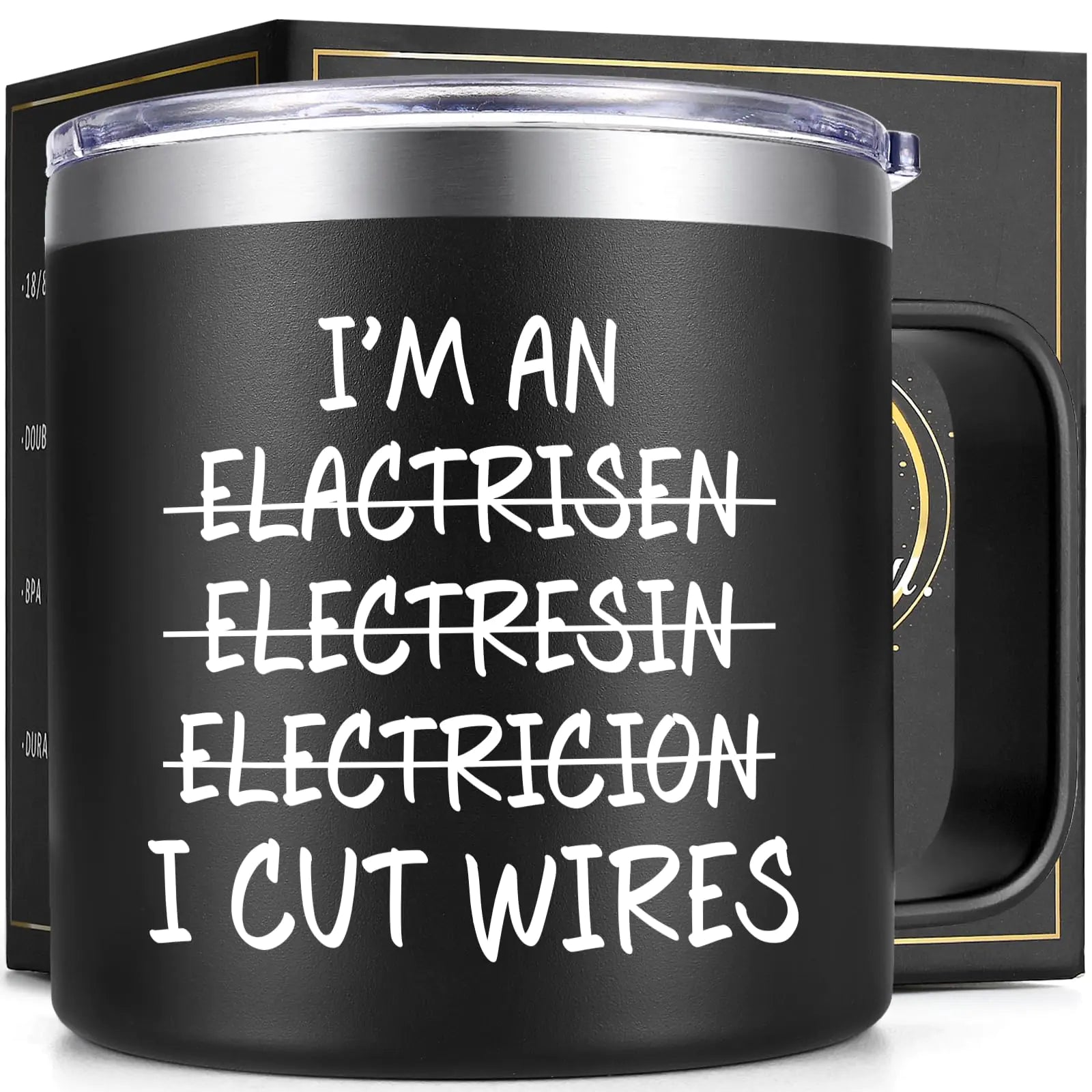 Electrician 14oz Insulated Coffee Mug
