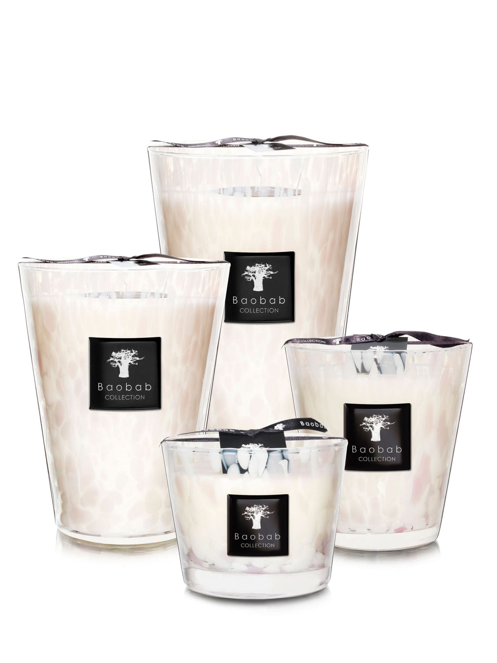Baobab Collection White Pearls Max 10 Candle
