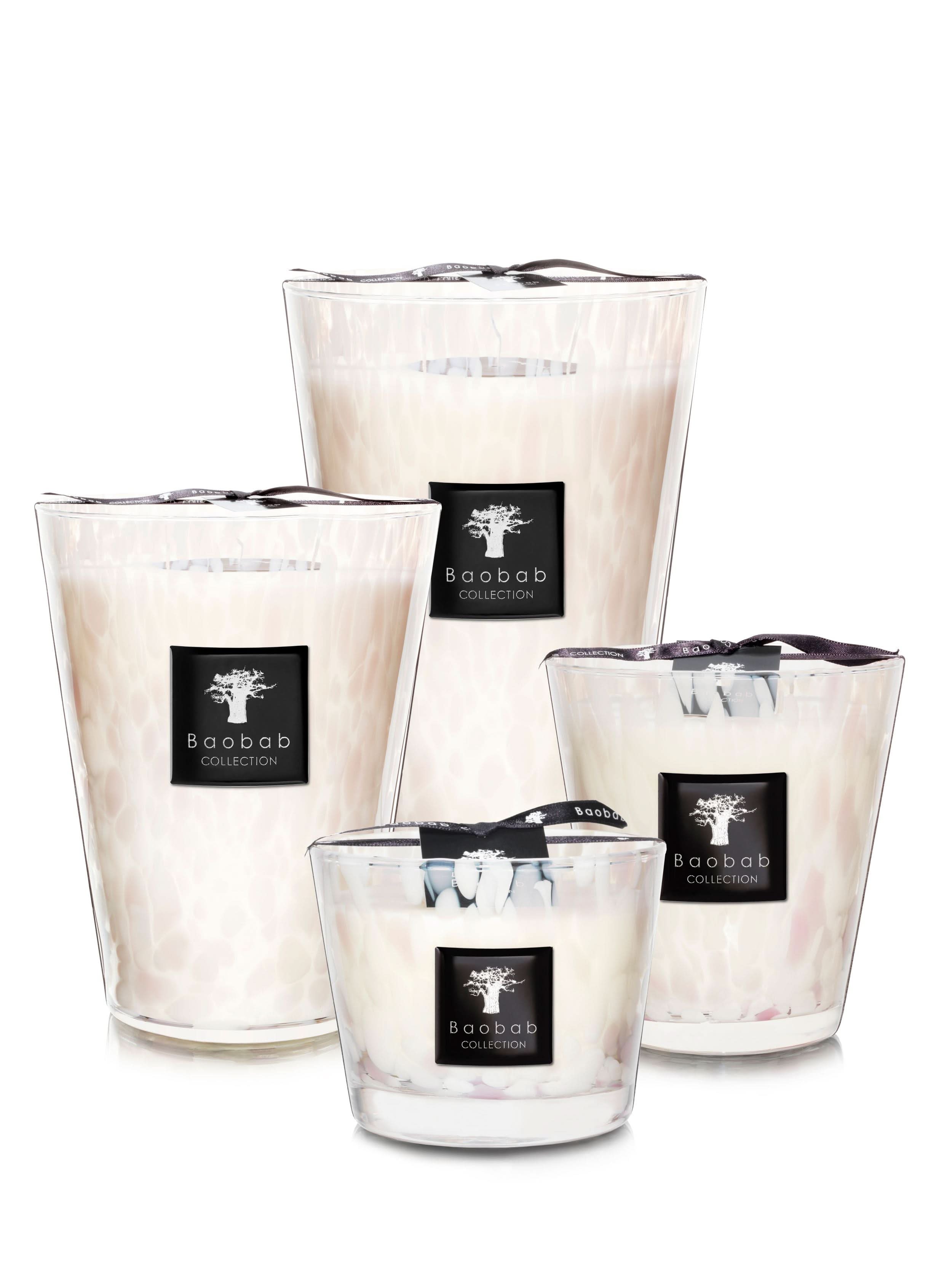 Baobab Collection White Pearls Max 10 Candle
