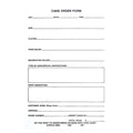 Cake Order Form Pad