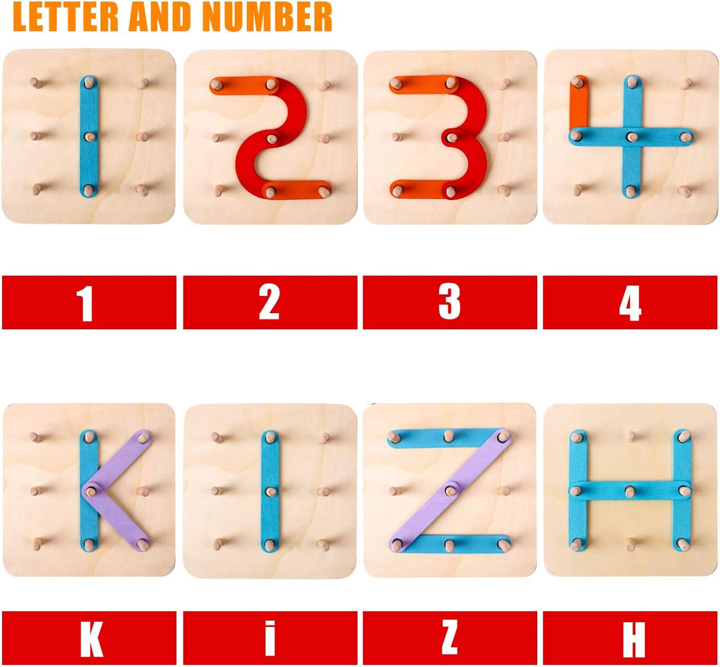 Montessori Cross-Border Letter and Number Building Blocks