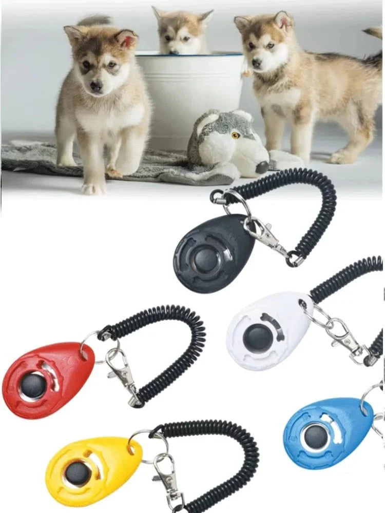 Pet Training Clicker with Adjustable Wrist Strap | Dog and Cat Training Aid