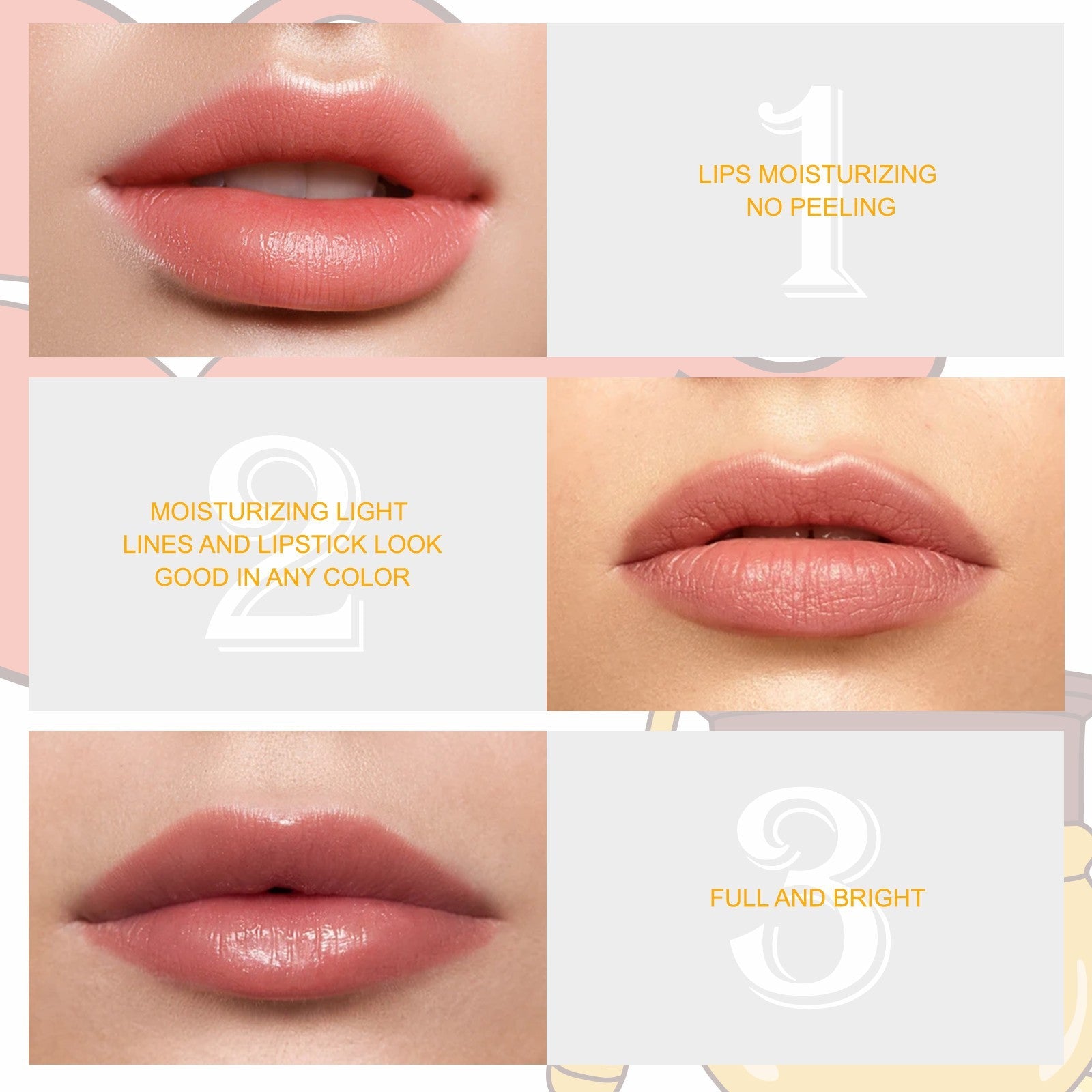 Peach and Honey Exfoliating Lip Mask