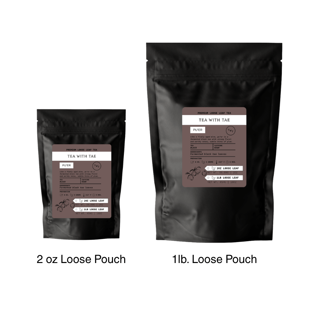 Pu'er Loose Leaf Tea Pouch (2oz. or 1lb.)