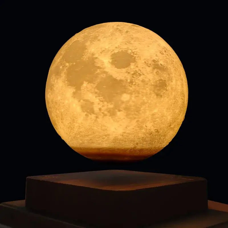 Realistic levitating moon lamp bedroom night light