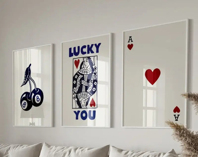 Retro beige and brown wall art posters set living room decor