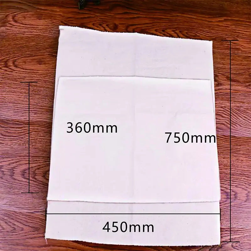 Rustic off-white linen flax cloth baking mat kitchen tool set