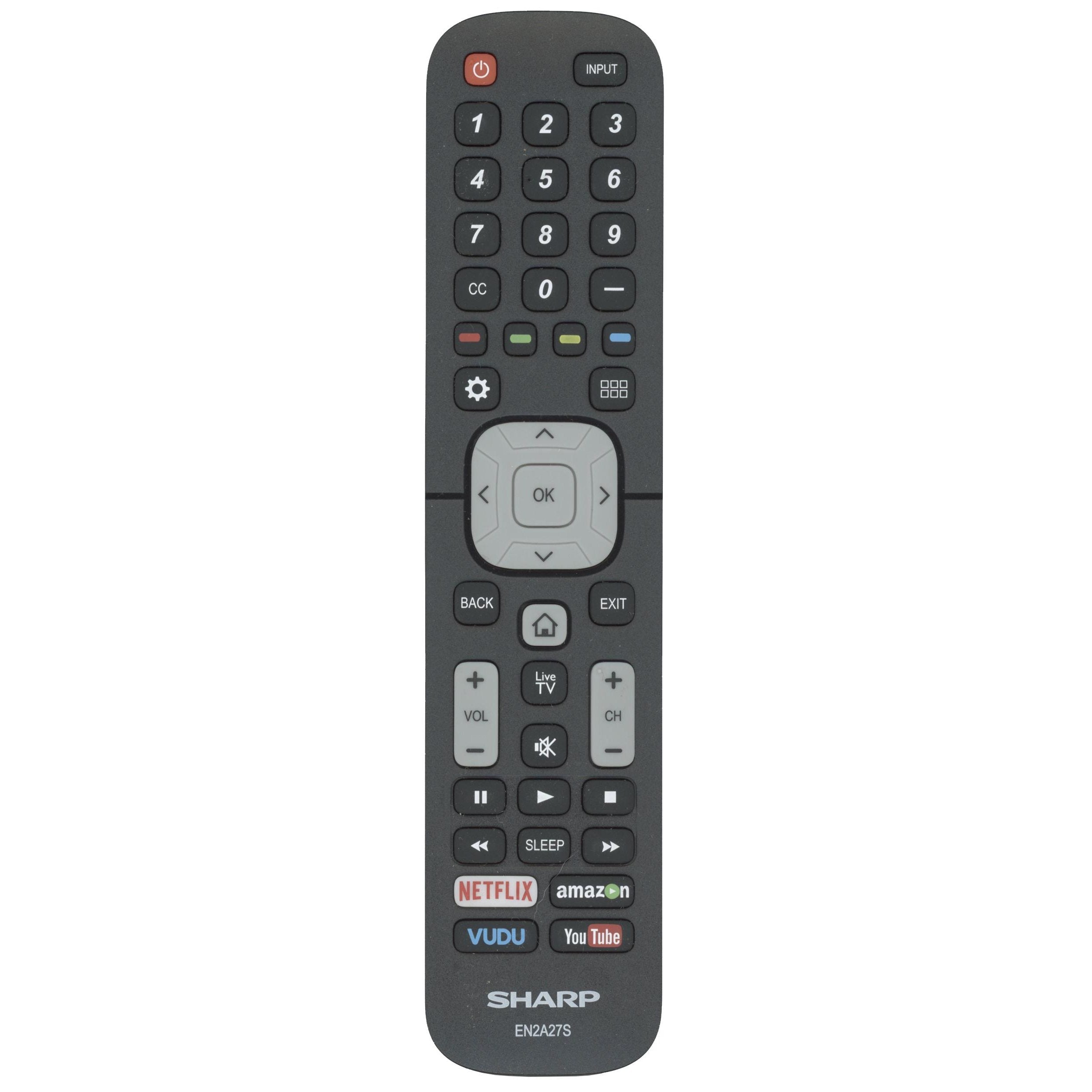 Sharp EN2A27S Hisense Smart TV Remote Control | Netflix, Amazon, Vudu, YouTube - EN2A27S