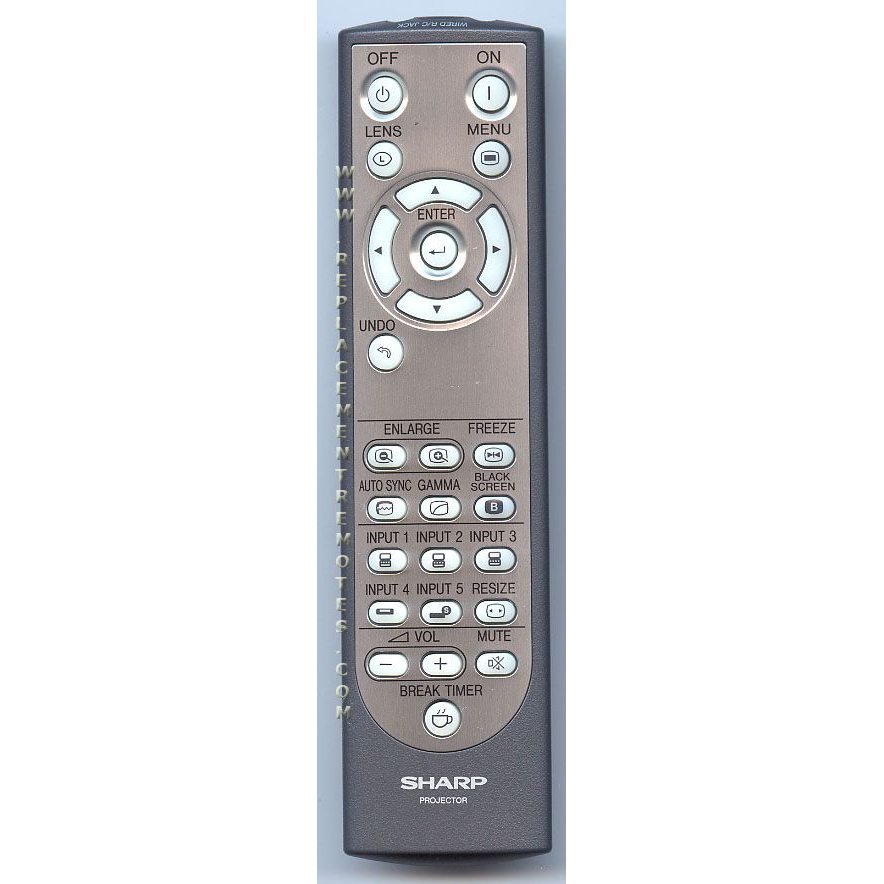 Substitute for Sharp RRMCGA048WJSA Projector Remote Control [RR3720]