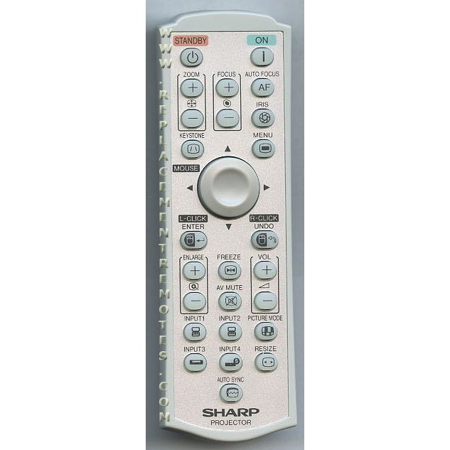 Substitute for Sharp RRMCGA313WJSA Projector Remote Control [RR3720]