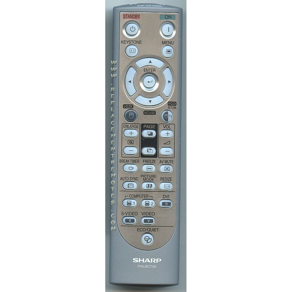 Substitute for Sharp RRMCGA502WJSA Projector Remote Control [RR3720]