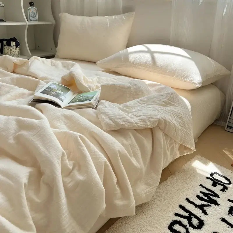 DecorBites™ Cooling Wrinkled Yarn Summer Blanket - Breathable & Thin Comforter