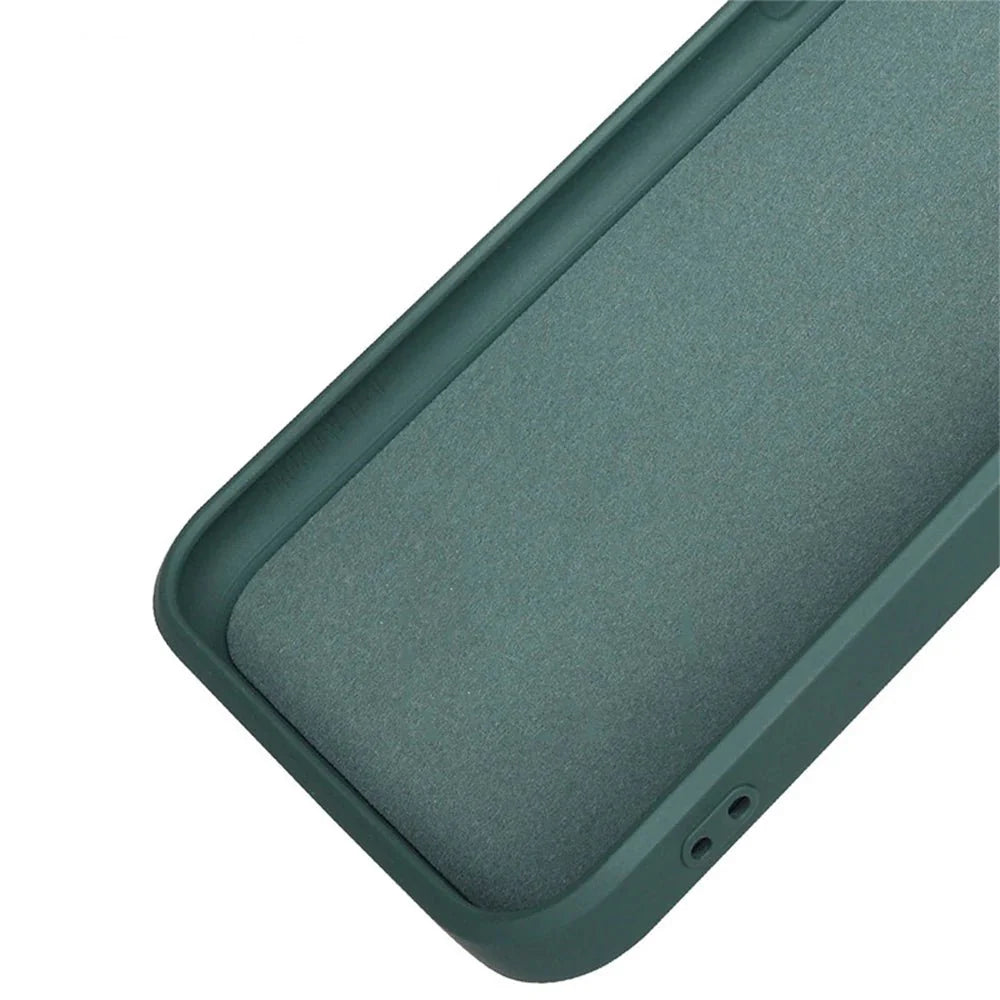 Ricestate Square Liquid Silicone Phone Case | Full Coverage Shockproof Camera Protective Cover for iPhone 11 to 14 Series