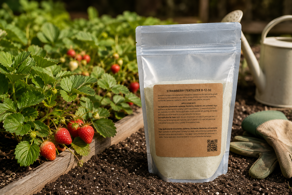 Strawberry Fertilizer 8-12-32 | Chelated Micronutrients | Hydroponics, Soil & Foliar Application