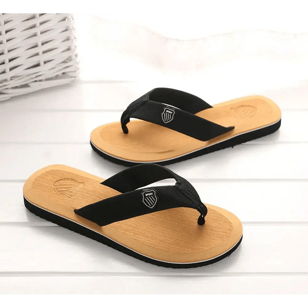 Summer Casual Bright Color Men Outdoor Flip Flops High Quality Beach Sandals Anti-Slip Cool Slippers For Men Indoor Flip Flops For Men
