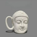 Teal buddha sculpture ceramic coffee mug kitchen decor