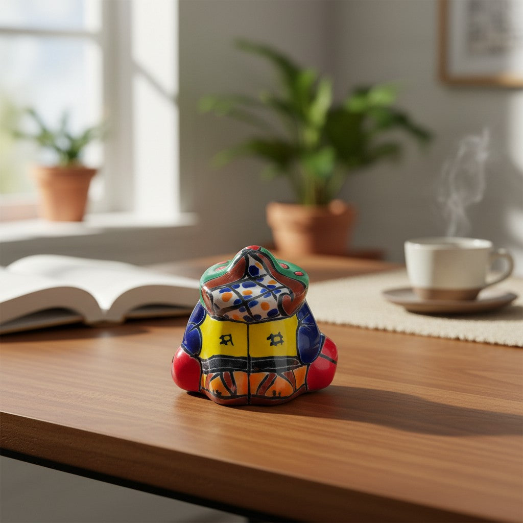 Talavera Panchito Figurine | Hand-Painted Mexican Sleeping Man