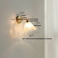 DecorBites™ Blue Glass Wall Sconce Pull Chain Switch Rotate Stair Light