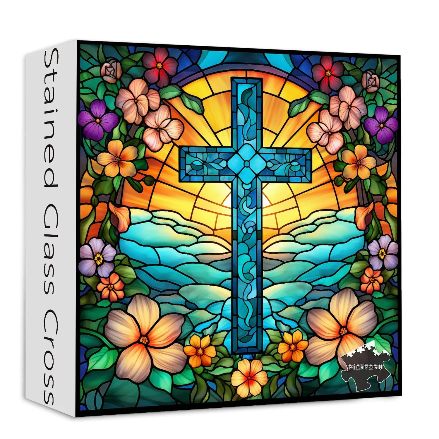 1000+ Pieces Cross Stained Glass Puzzle