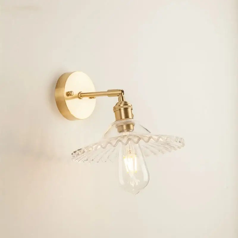 DecorBites™ Green Glass LED Wall Light Fixture | Modern Nordic Pull Chain Lamp