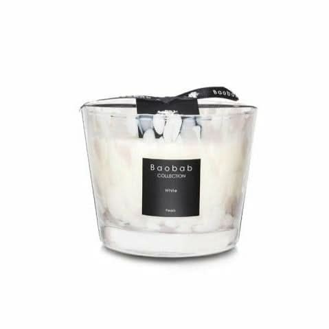 Baobab Collection White Pearls Max 10 Candle
