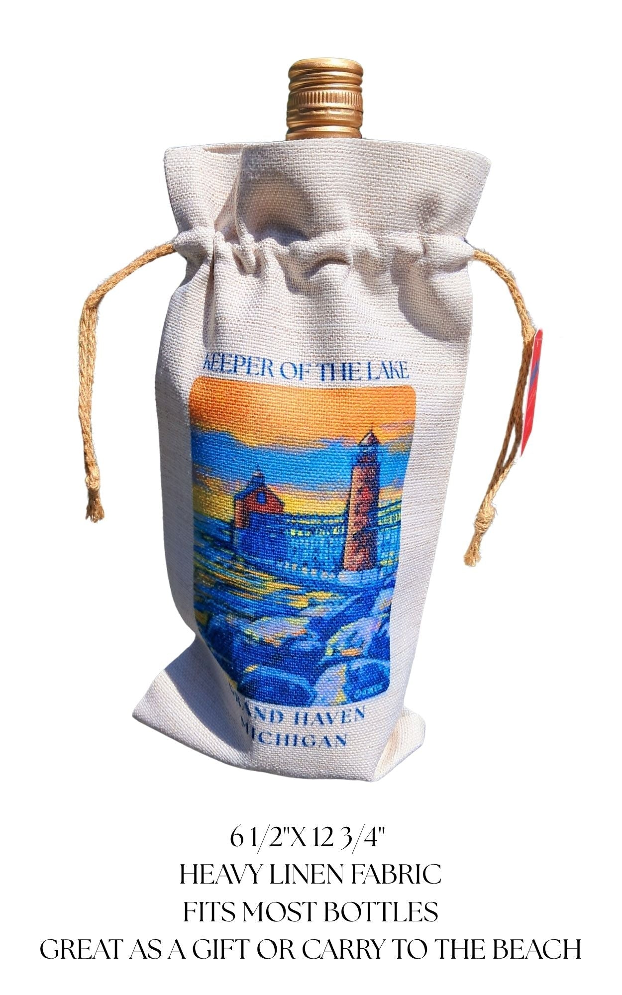 Wine Tote: Keep Calm and Grab the Life Ring